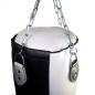 Preview: BOX-TEC Boxsack Black and White aus Kunstleder gefüllt mit Textilien BT-BW Detail 01
